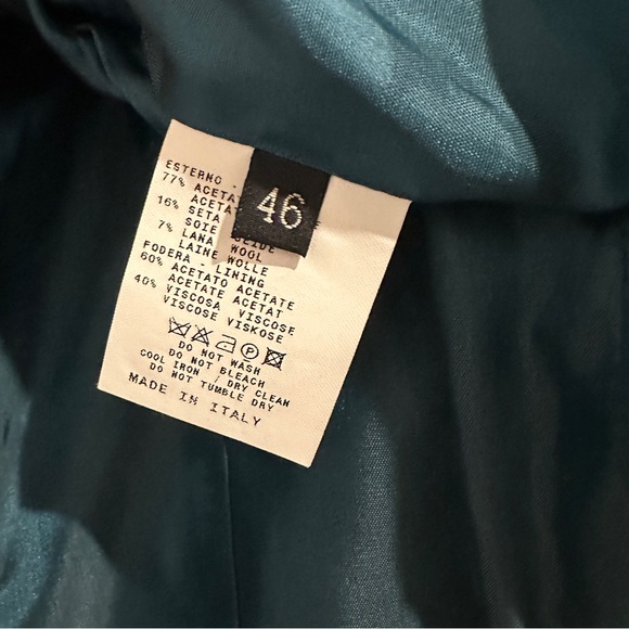 Etro Milano Vintage Floral Jacquard Blazer Size 46 - Picture 8 of 8